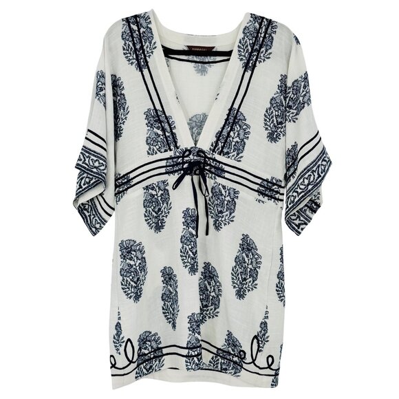 Anthropologie Tops - NWT Anthropologie Relaxed Kimono Cover Up Lounge Top | Coastal Boho Artsy Luxe M